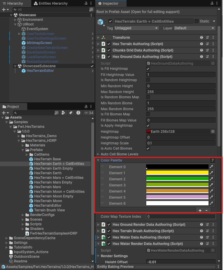 Biomes Color Palette